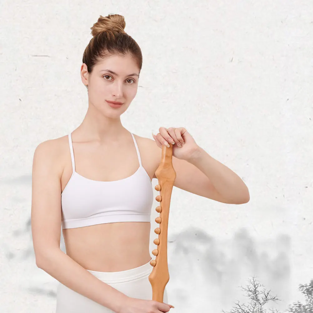 

Деревянный массажер для тела Gua Sha Stick, ручные инструменты, скребок для спины, массажер для живота, аксессуары для фитнеса, экологически чистый, профессиональный