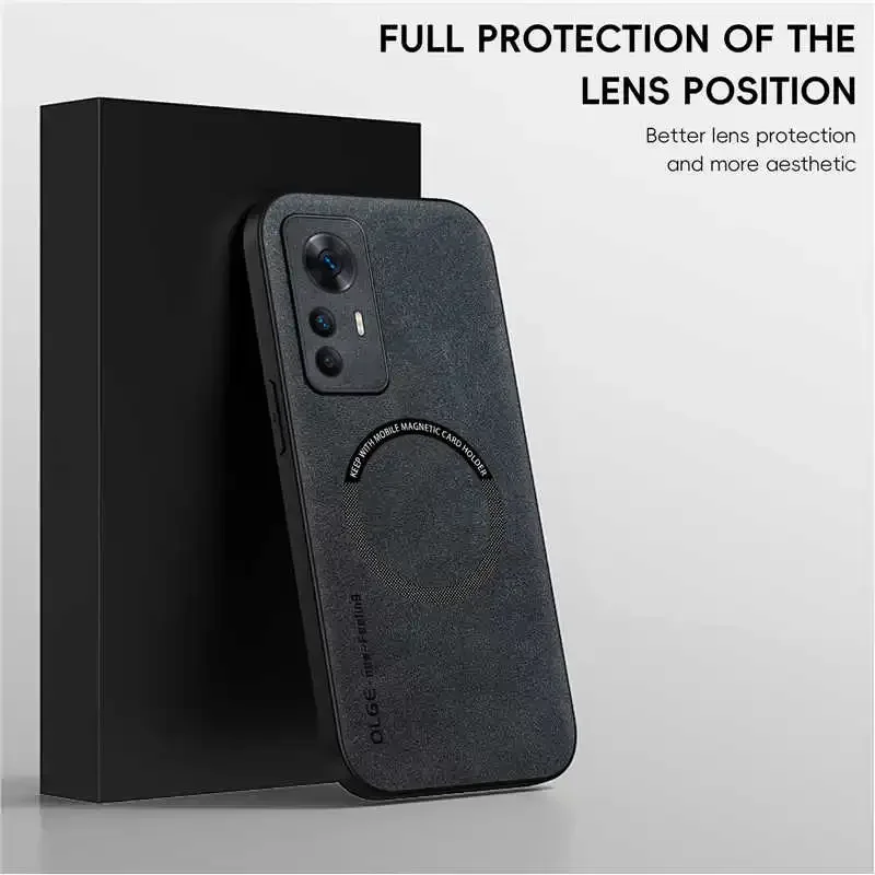 Magnetic Retro Leather Case For Xiaomi 12 Pro 12T Xiaomi12 Pro Xiaomi12T 5G Wireless Charging Phone Case Cover