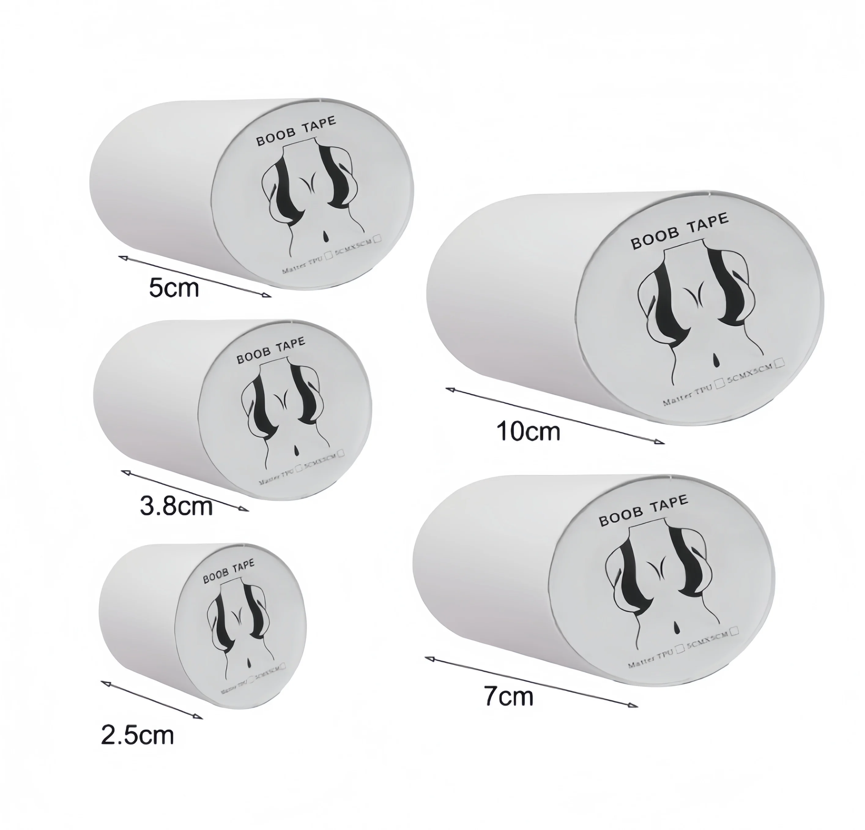 Pita pembesar payudara transparan dan sepasang bunga silikon 6,5cm, tanpa penutup puting, fashion, medis, olahraga, BOOP body