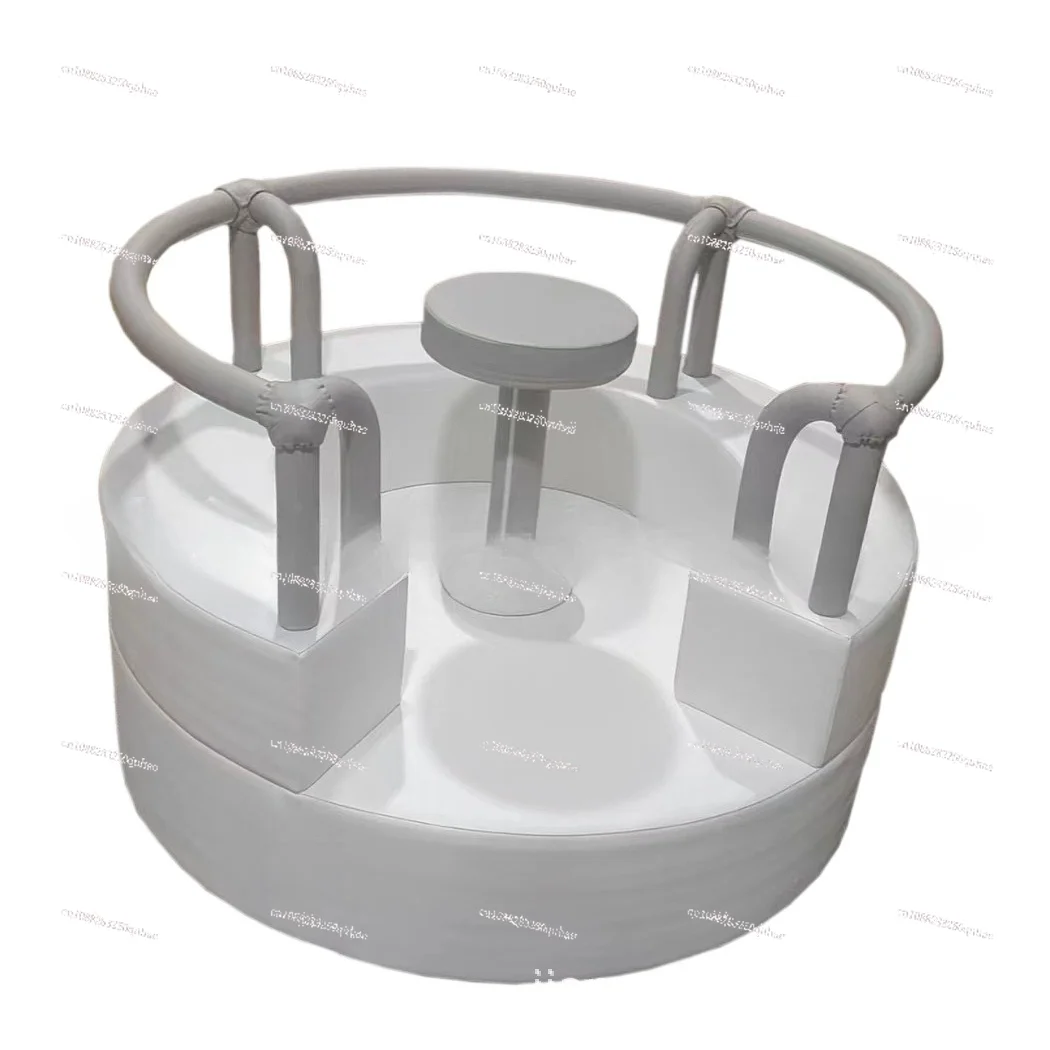 

China White Pastel 1~6 Kids Merry Go Round Outdoor Rental Spin Seat Carousel Child Party Electric Soft Play