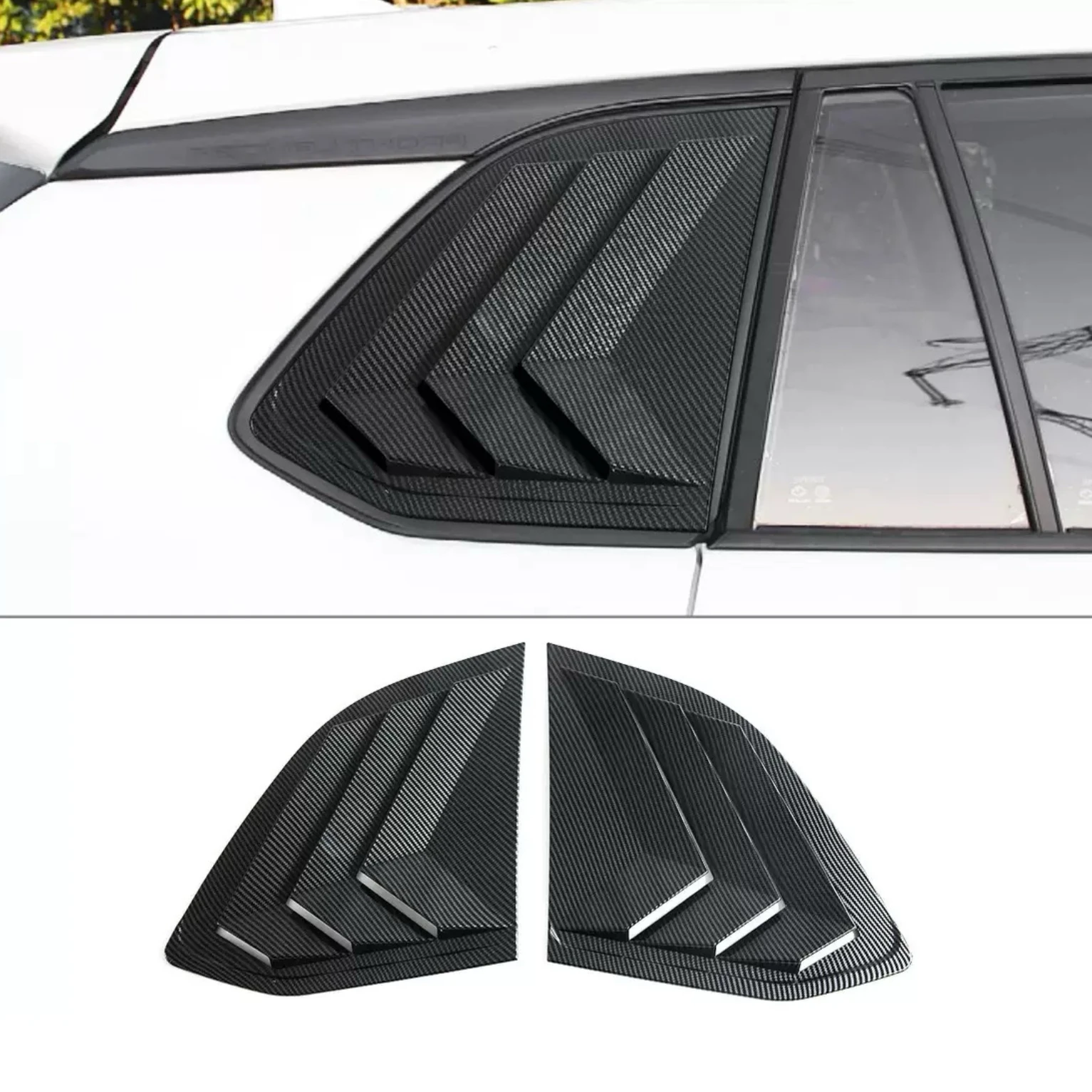 Fit For Toyota Corolla Cross XG10 2021 - 2026  Car Rear Side Vent Window Scoop Louver Trim Cover Auto Accessories