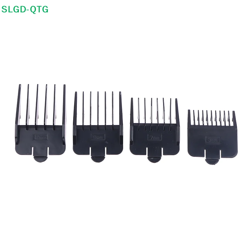 NEW 4pcs Universal Cut Clipper Limit Comb Guide Attachment Size Barber Replacement Electric Push Shear Limit Comb