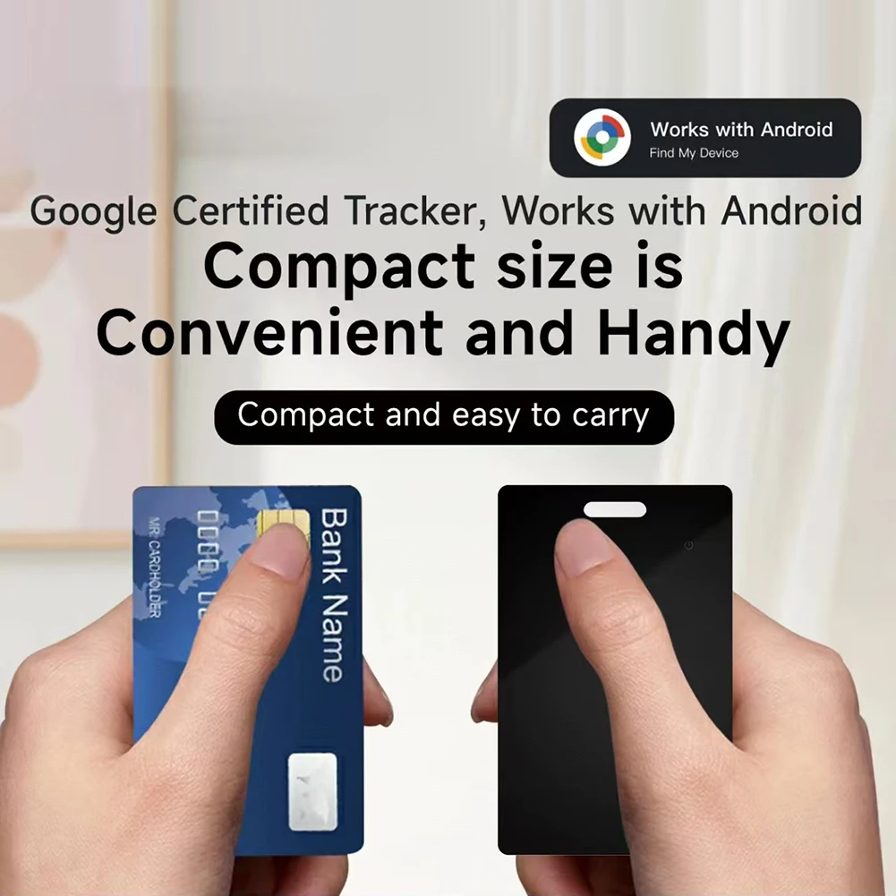 محفظة بطاقة تتبع بلوتوث للشحن اللاسلكي، جهاز مضاد للخسارة، بطاقة تتبع محدد موقع الذكاء فائق النحافة لحقائب جواز السفر