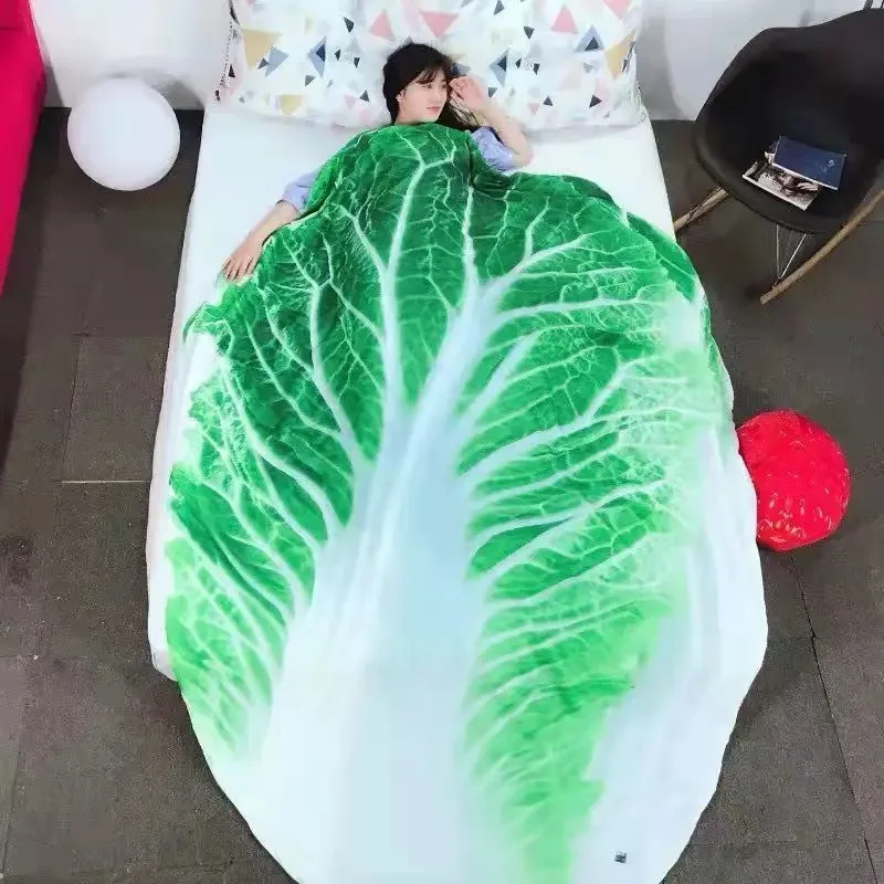 Creative Food Pancake Blankets Office Nap Blankets Air Condition Quilt Funny Gifts Flannel Soft Blankets Room Decorations