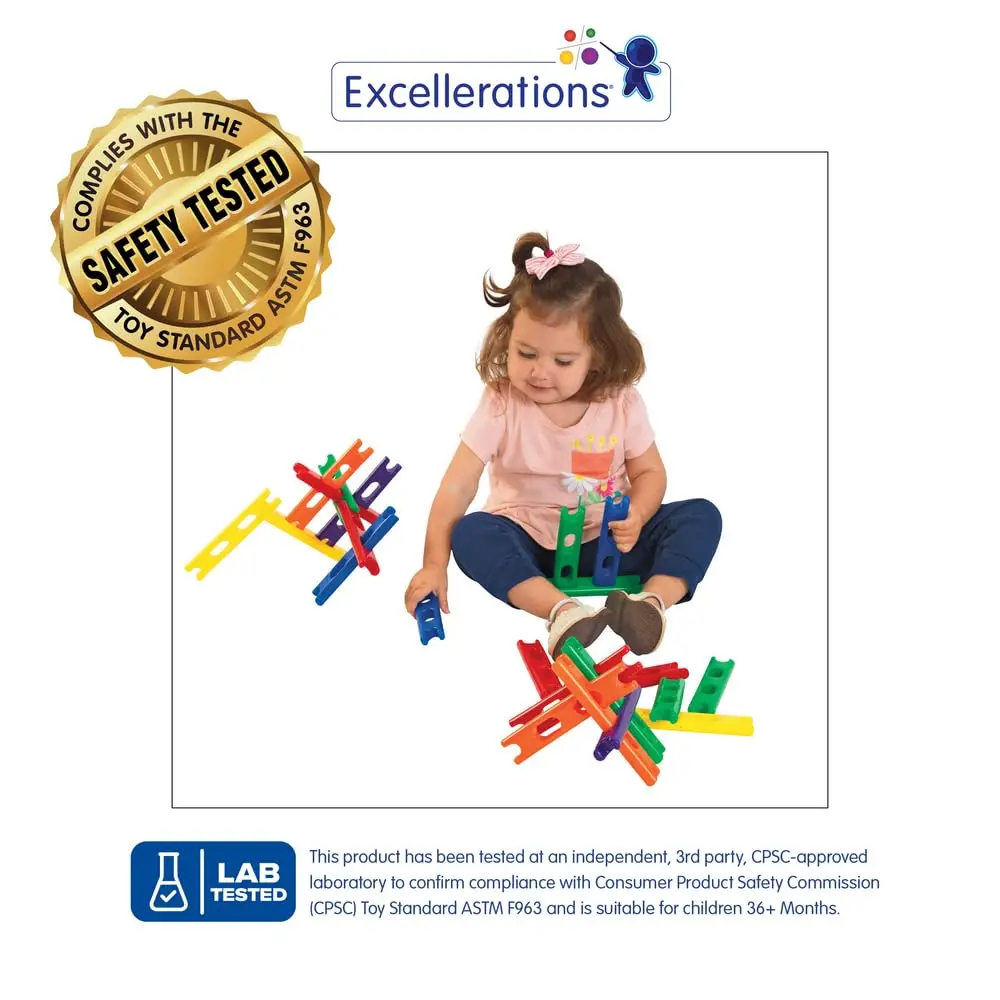 Klocki konstrukcyjne 6,25 cala, 36 elementów, klocki, manipulatywne, wczesny STEM, zabawka edukacyjna, dla dzieci w wieku 18 lat