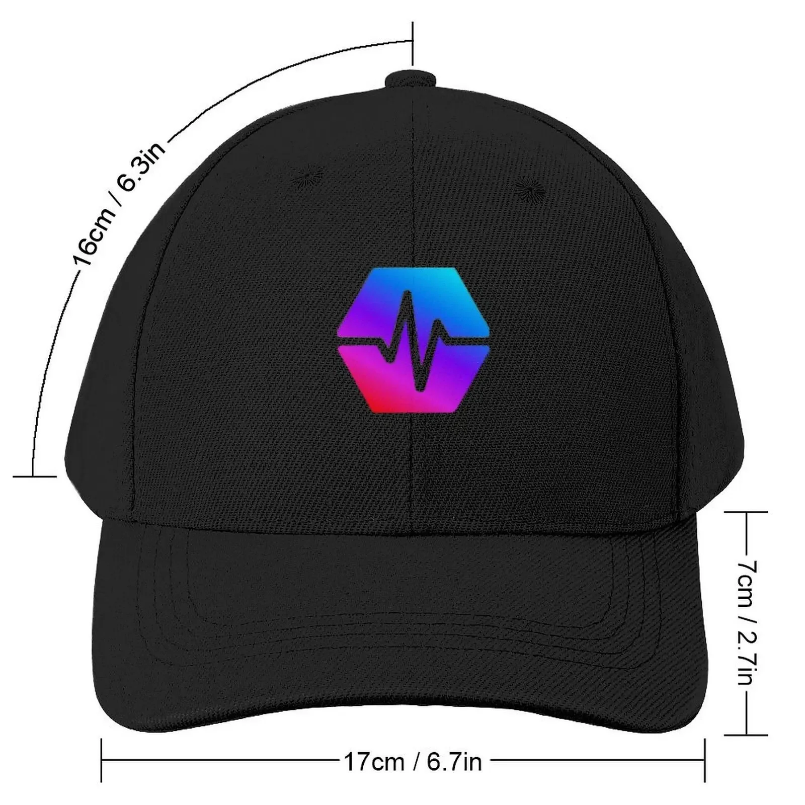 Awesome Hexagonal Cubes Hex Crypto Logo Design Baseball Cap cute Luxury Man Hat Christmas Hat Brand Man cap Golf Men Women's