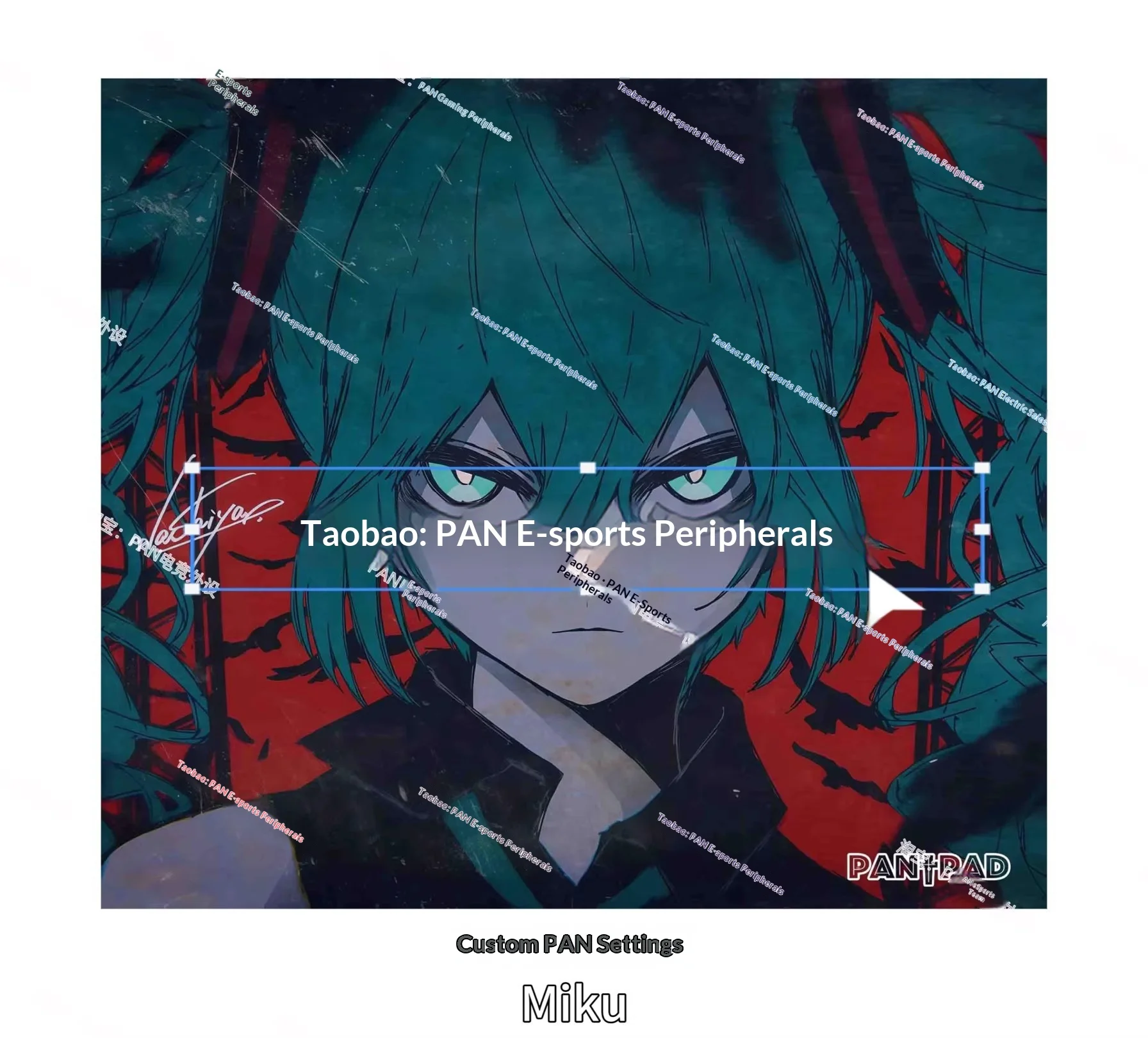 PAN Esports Japanese Painter Duplicate Same Glass Mousepad Smooth Speed Mouse Pad Covering Primer For CSGO APEX Pc Accessories