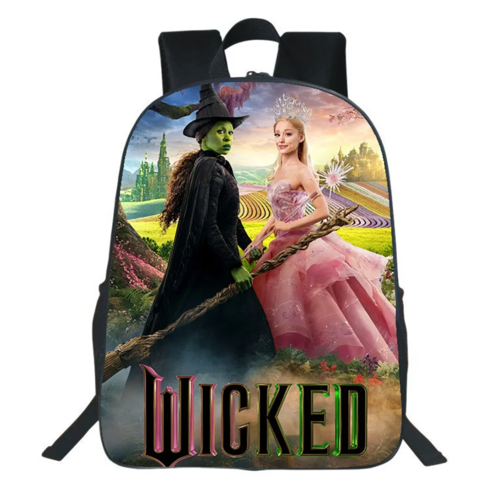 Детский рюкзак Wicked Elphaba Glinda, волшебная сумка на плечо, пенал Wicked Witch, большой вместительный подарок для студентов, мальчиков и девочек