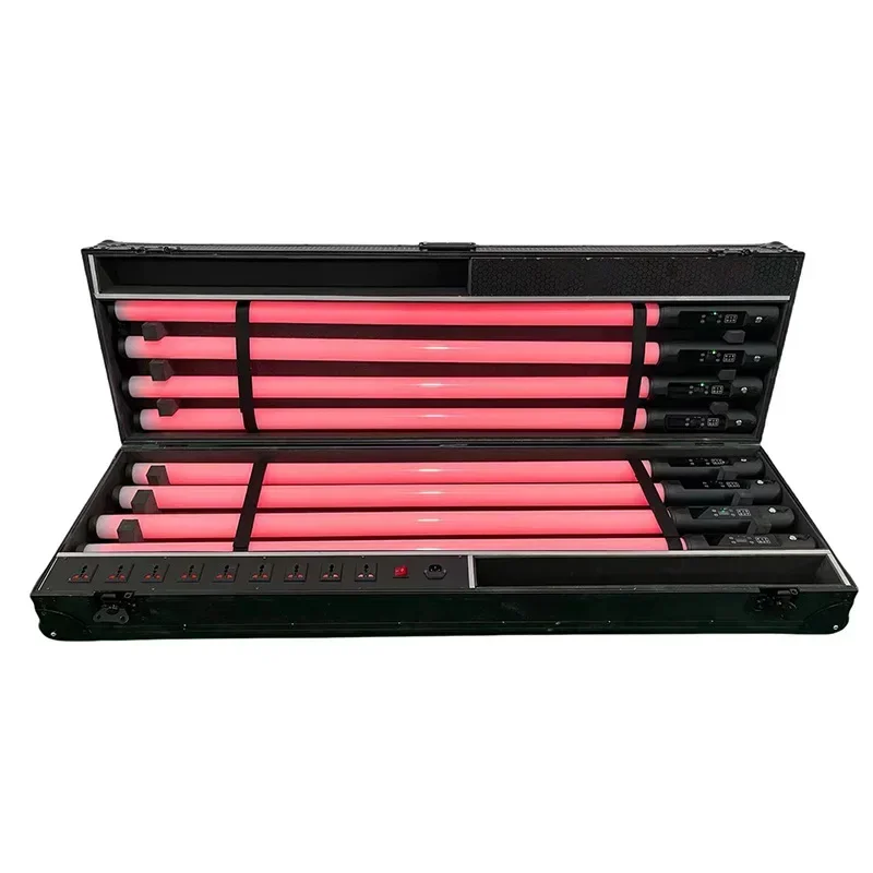 

For 360 Degree Wireless Battery LED Luminous Pixel Tube Clear Bar Background Light Full Color Tube Stage Light Cross-border