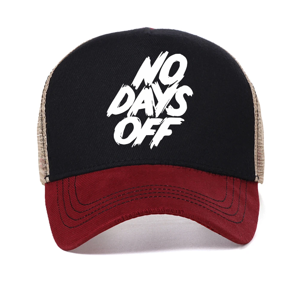 

no days off lettet baseball cap Men Women Hip Hop Dad Hat adjustable Trucker Mesh Hats fashion Sunscreen mesh Snapback Caps