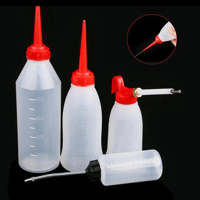 180ML Sewing Machine Oil Bottle Iron Spout with Cap Plastic Long Nozzle Storage Pot Oiler Oil Dispenser Sewing Accessories