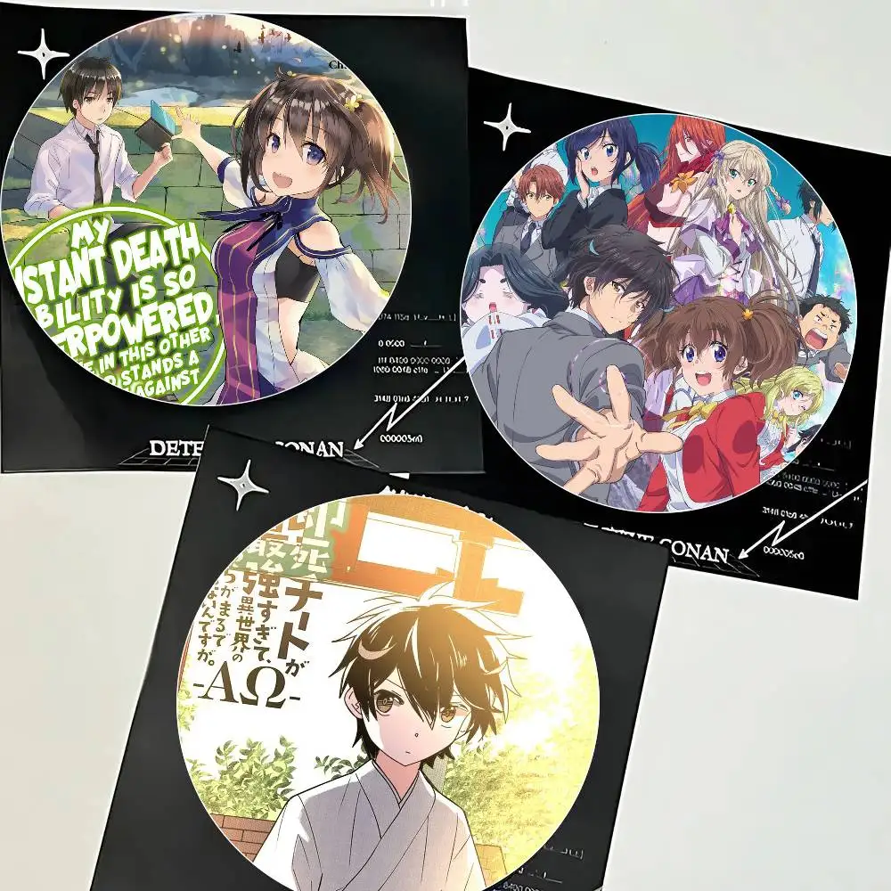 My Instant Death Ability Is Overpowered Anime Cartoon Style Badge Brooches On Backpack Decoration Round Enamel Pins For Accessor