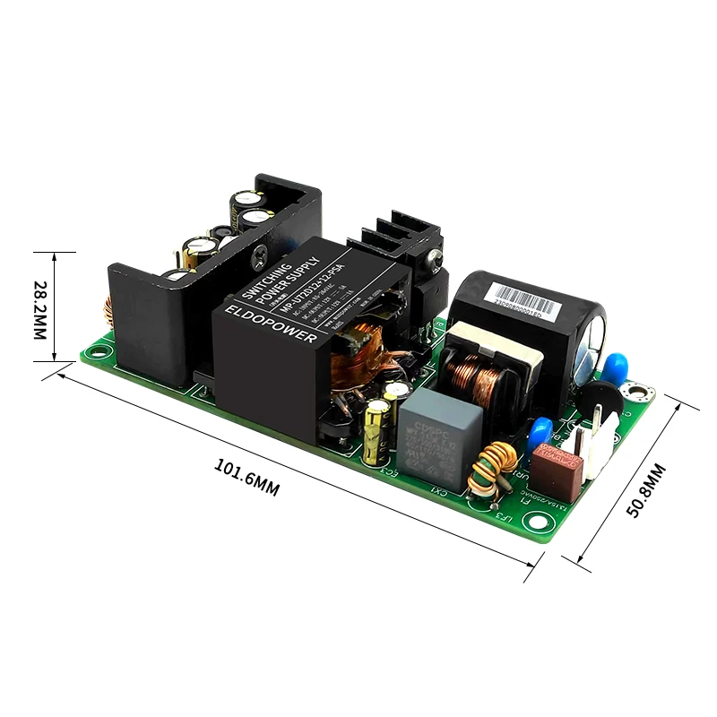 AC-DC New 72W Dual Output 12V5A+12V1A Small-sized Output Dual Isolation Industrial Control Power Module