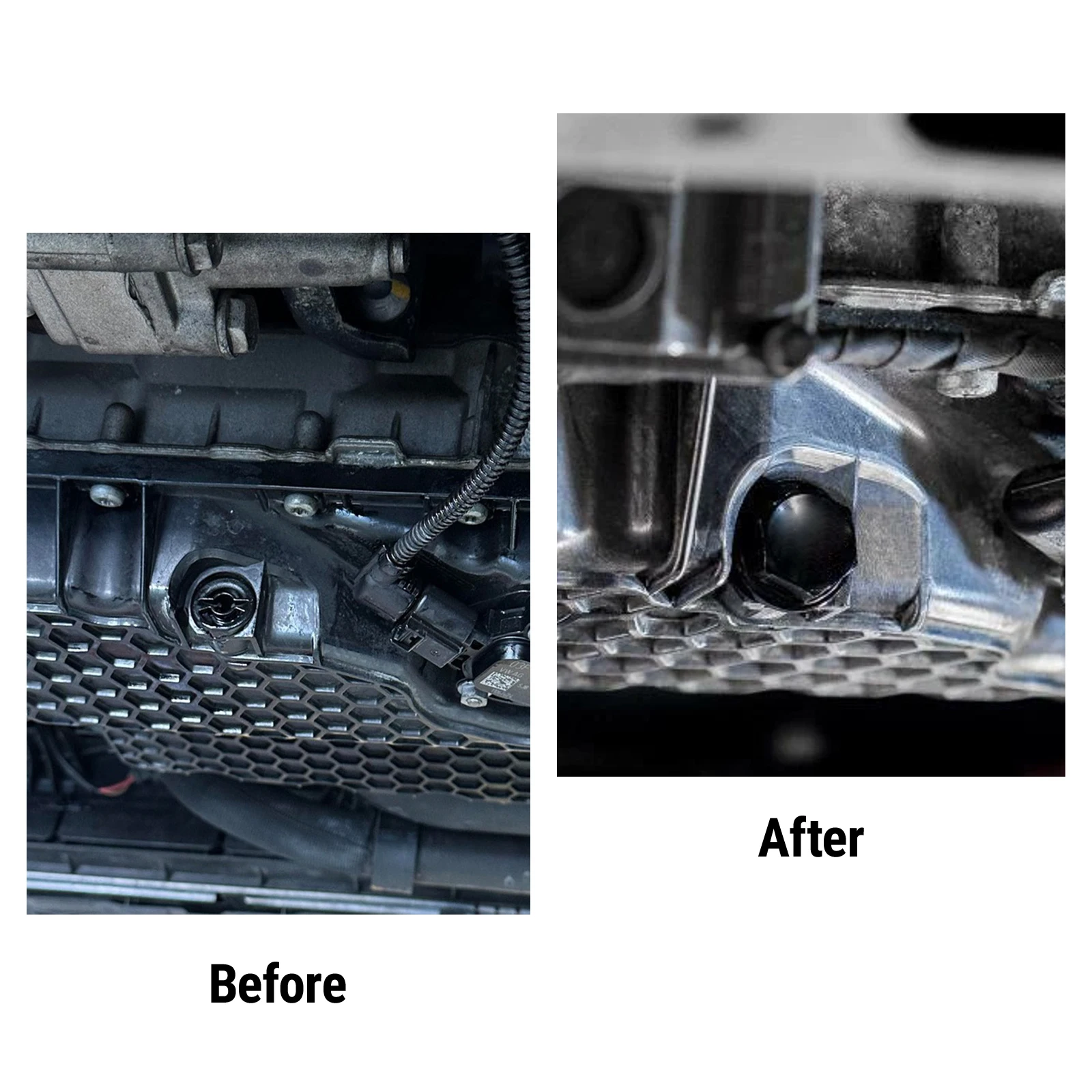 PIKBUK Aluminium Magnetischer Ölwannen-Auslassstopfen für VW Audi EA888 3. Gen 1.8T 2.0T, 06L103801H – Detail 6