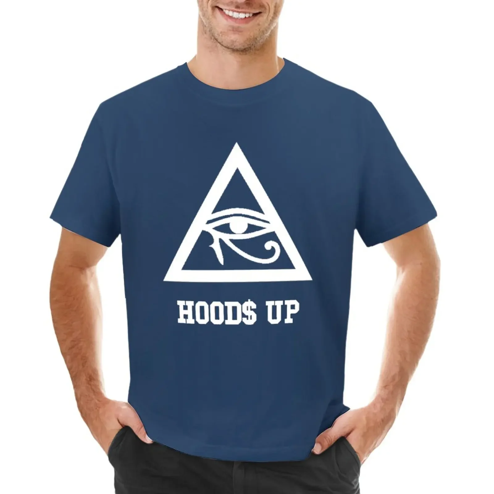 

Hoods up T-Shirt tees sweat mens workout shirts