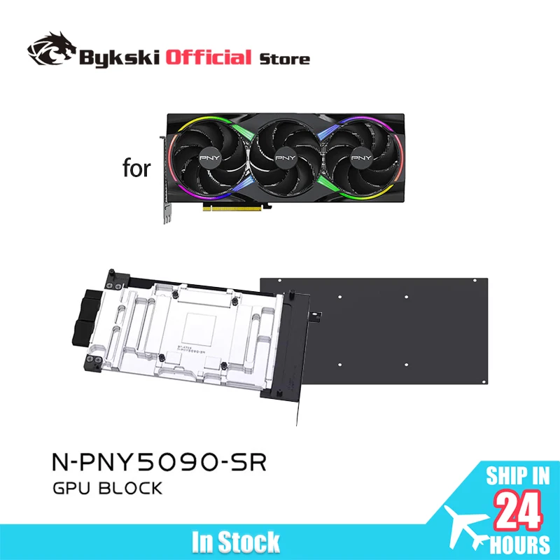 

Bykski GPU Block for PNY RTX 5090 ARGB EPIC-X RGB/ Overclocked Triple Fan Graphics Card PC Water Cooling Radiator N-PNY5090-SR
