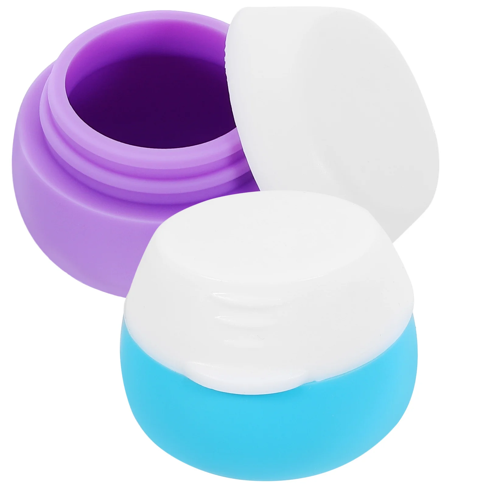 2 stuks siliconen monstercontainers kleine lege crèmepotten lekvrije mini-potten reislotioncontainers navulbaar