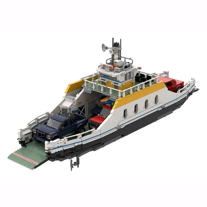 

НОВЫЙ 2383 шт., хит продаж, модульный порт Moc City, среднего размера, модель автомобиля, креативные идеи «сделай сам», детские игрушки, рождественский подарок, блоки