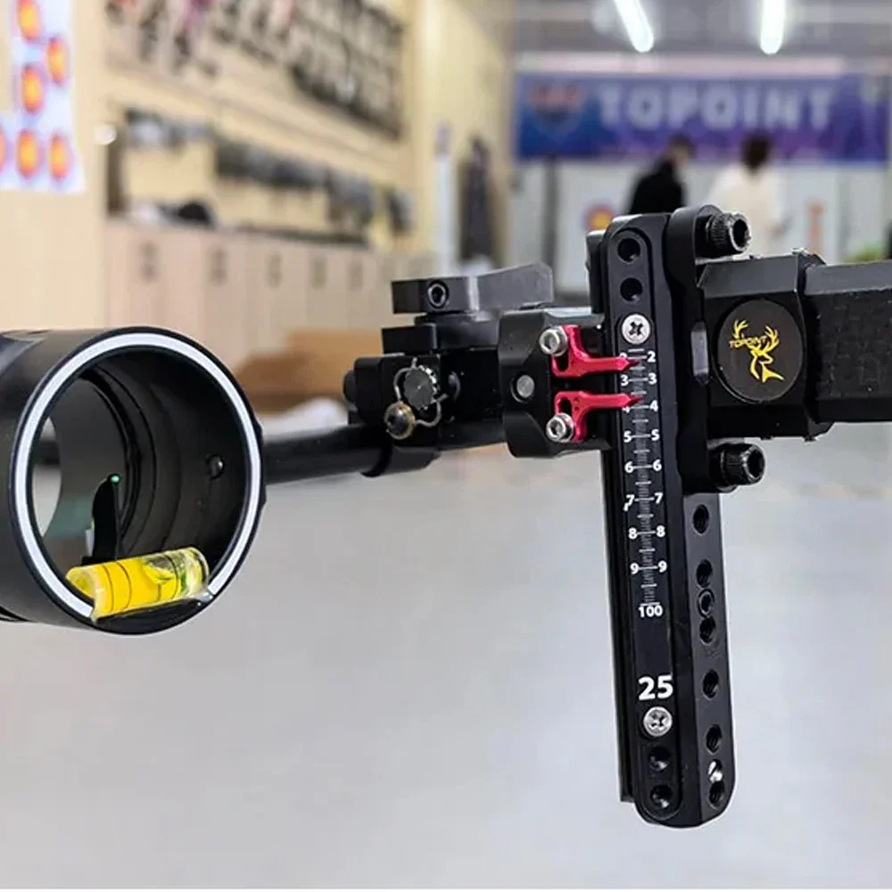 TX9610 Archery Compound Bow Sight 4X 6X 8X Carbon Rod 0.019\