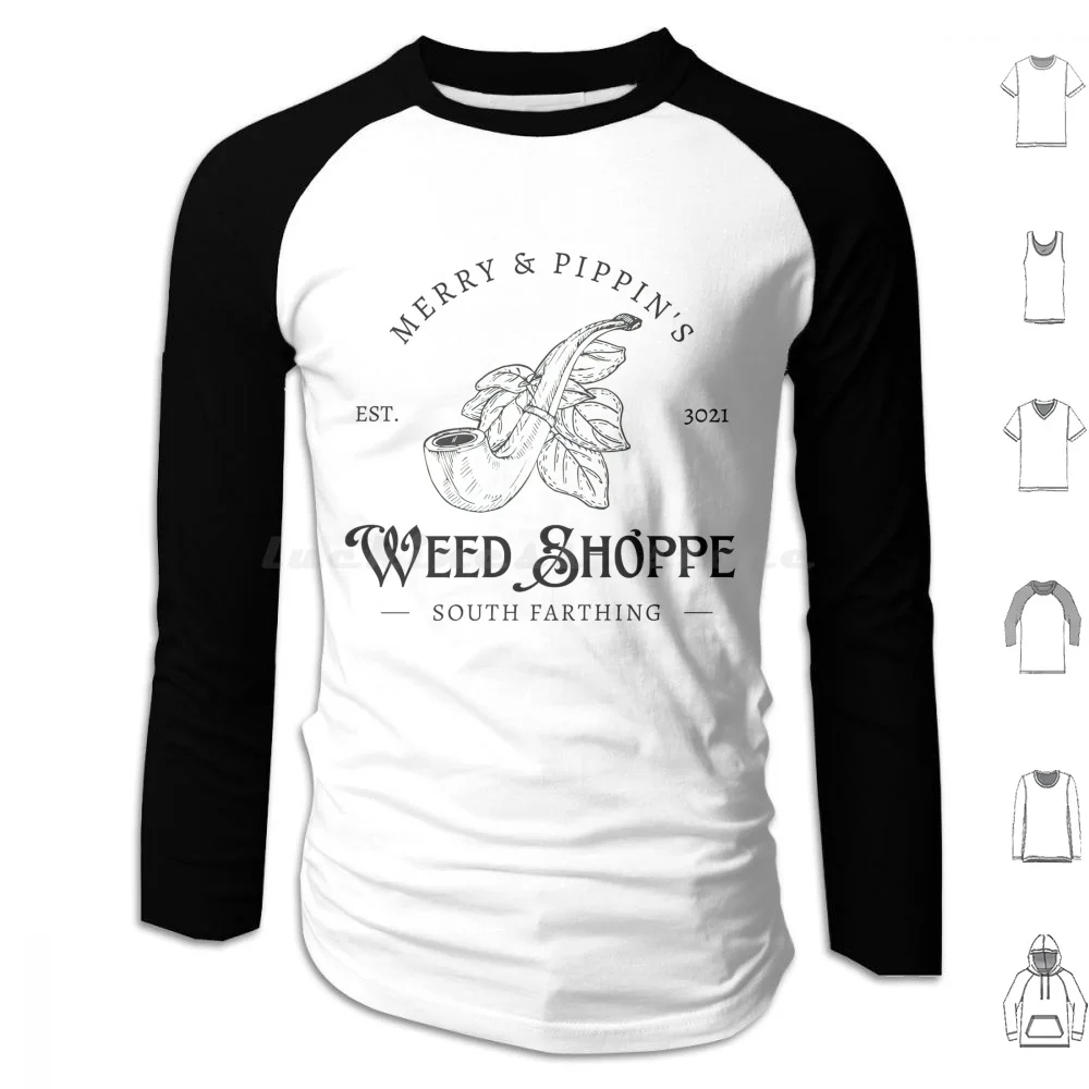 Weed Merry & Hoodies Long Sleeve The 4k Stream Golem Tolkien Gandalf Frodo Map Battle Army