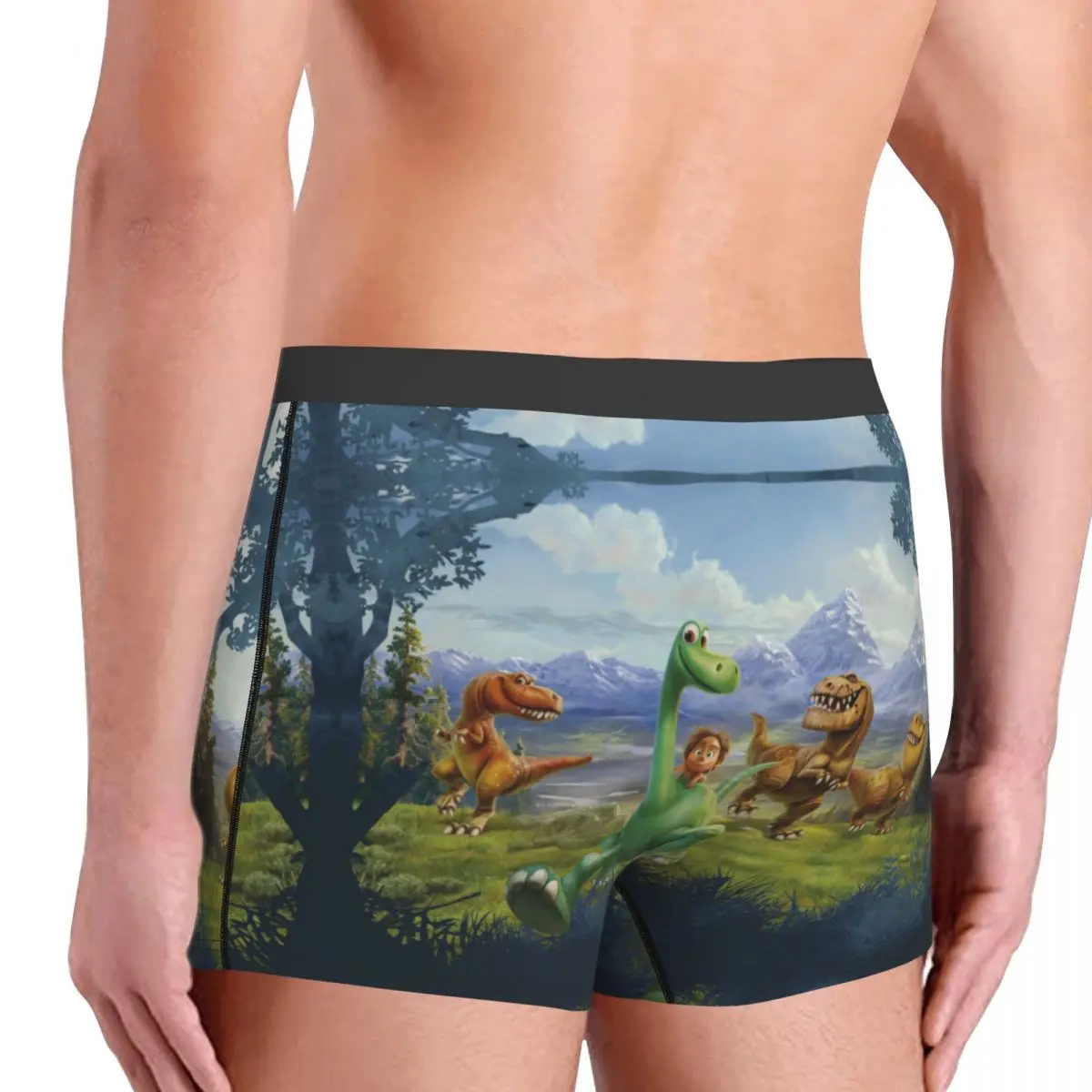 Arlo And Spot Disney The Good Dinosaur Underpants Cotton Panties Male Underwear Ventilate Shorts Boxer Briefs