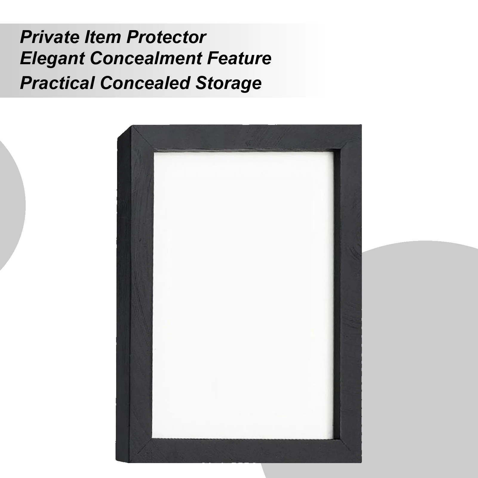 Mini Storage Frame For Valuables Safe Discreet Storage Box Wall Mount Secret Hiding Box For Family Friends Cash Table Passports