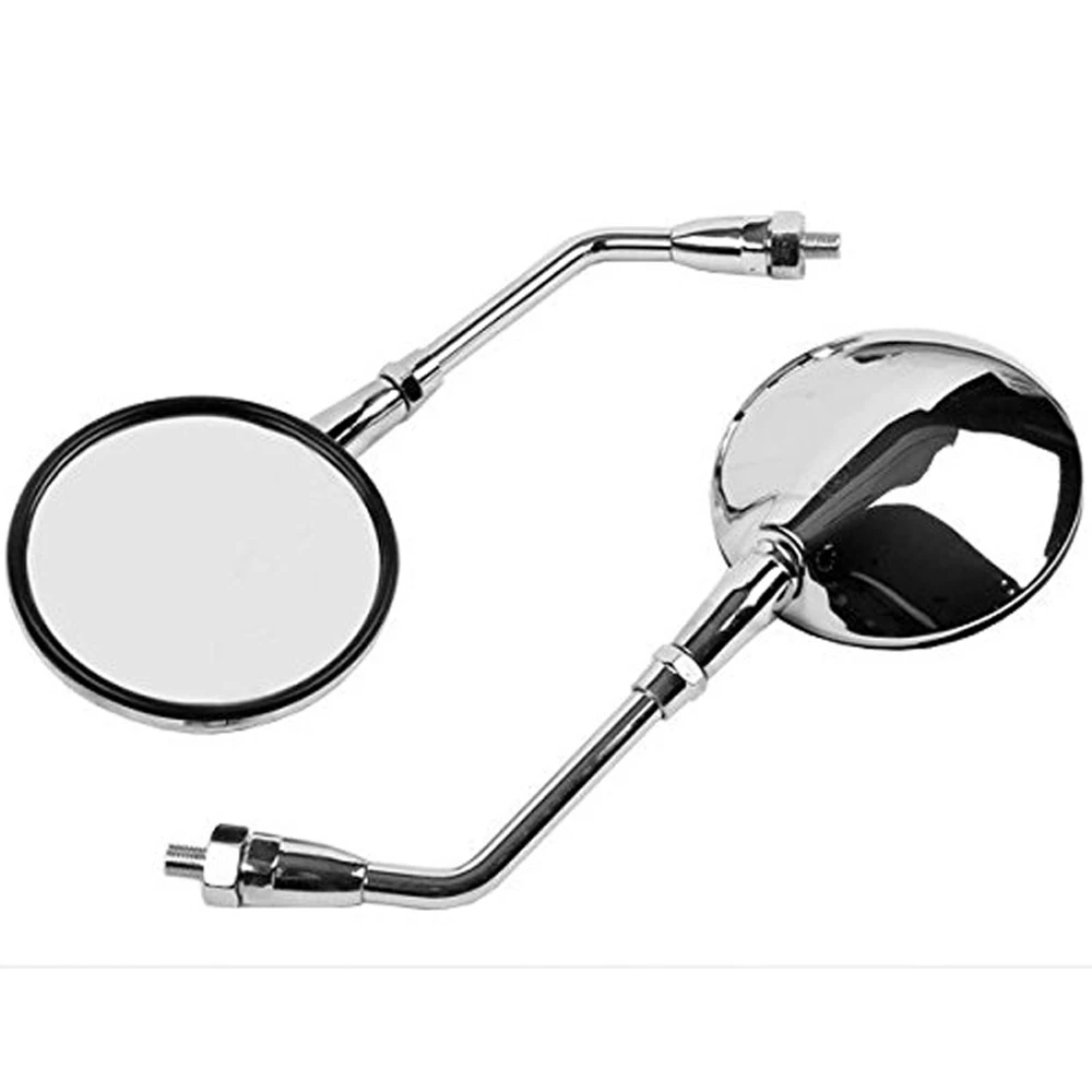 

Motorcycle Left Right Chrome Rear View Mirrors Fit For HONDA CB500 CB750 CB1100 CB1000 CB1300 VT750 VT1100 VTX1300 VTX1800