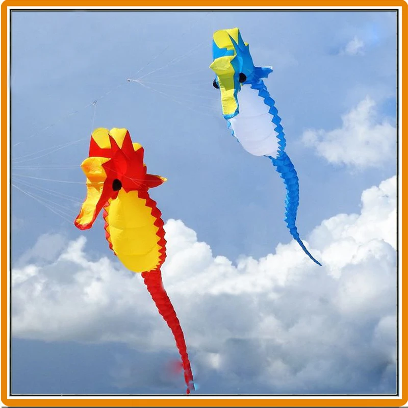 ว่าวม้าน้ำสำหรับผู้ใหญ่ ว่าวแบบนุ่ม สายว่าวสำหรับเล่นกลางแจ้ง ของเล่นว่าวพองลม ว่าวลม ว่าวสำหรับเด็ก ปิปา วอยดอร่า 	 ไคท์เซิร์ฟ