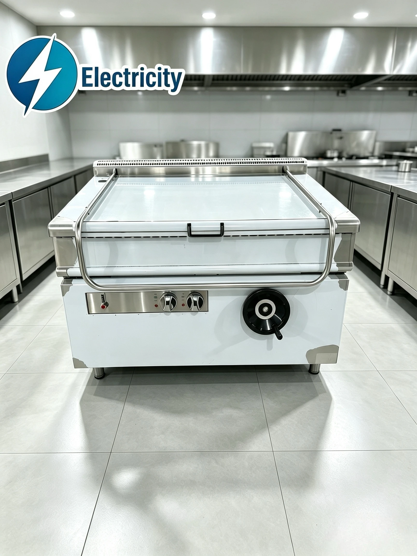 120L Commercial Electric Tilting Bratt Pan Manual Hand Wheel Tilt Skillet Stainless Steel Braising Pan CE Certified For Hotel