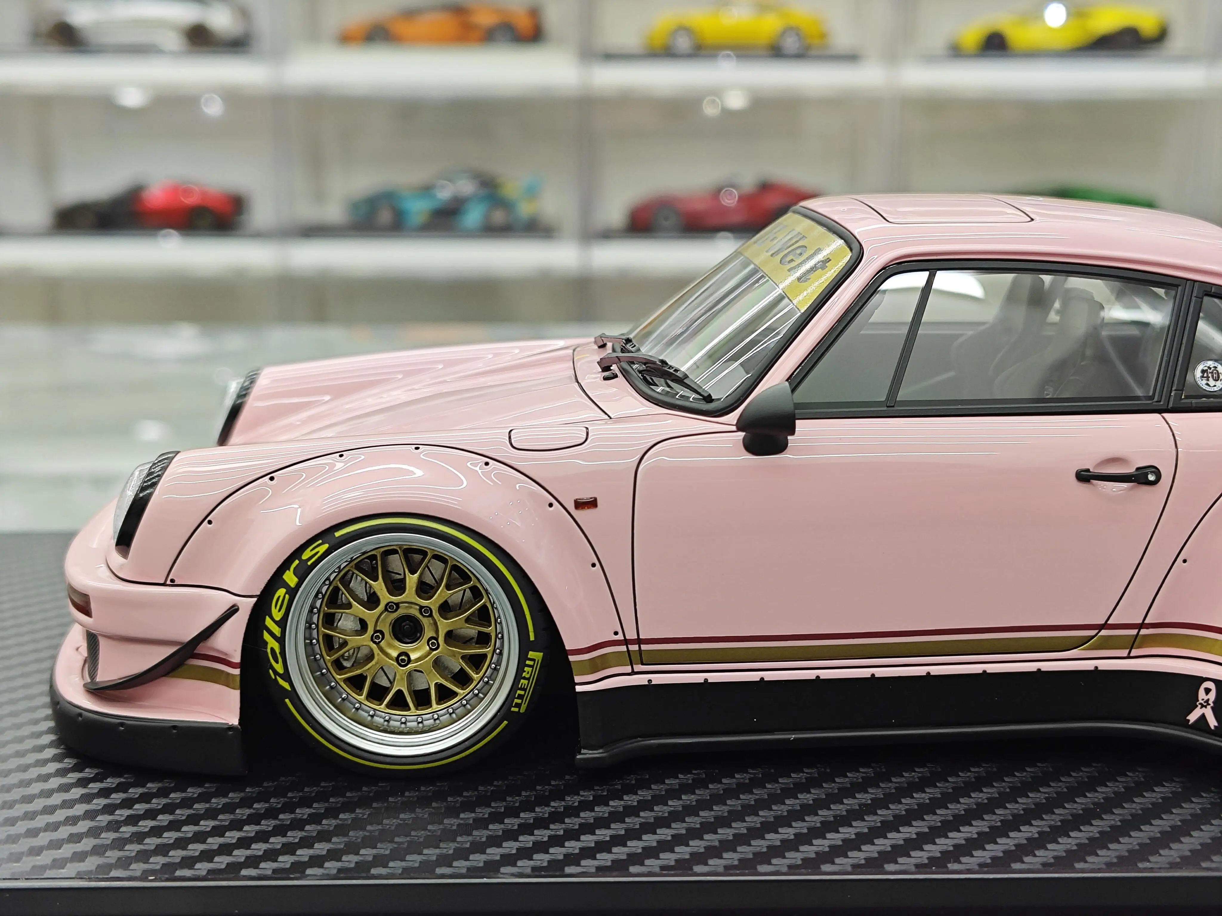 IG 911 RWB 930 JDM Modificato Simulazione Modelli di Auto in Resina Ornamenti da Collezione 1/18 Regali