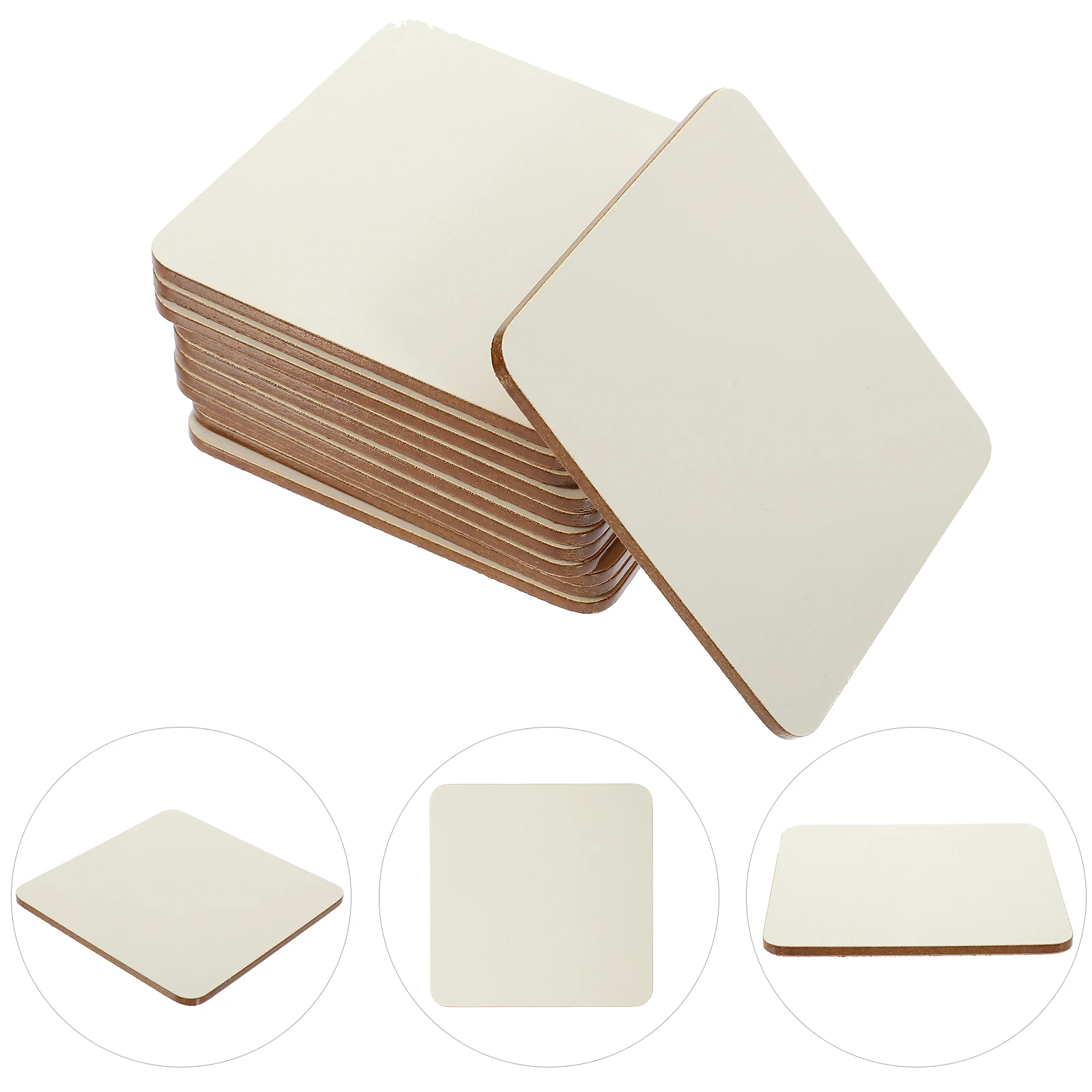 

12pcs Sublimation Coasters Blank Heat Transfer DIY Cup Pads Mats Milk Cork Anti Scaled Smooth Surface Fine Details Lightweight