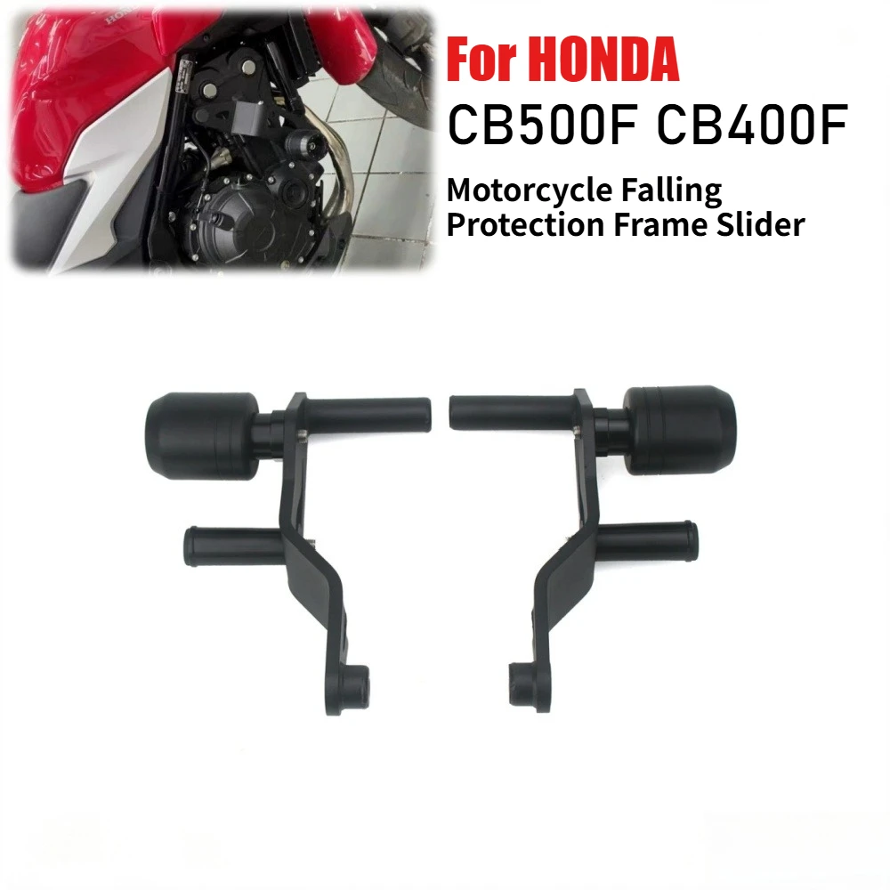 For HONDA CB500F CB400F CB 500F 400 F Motorcycle Frame Sliders Crash Protector Falling Protection with Spotlight Bracket