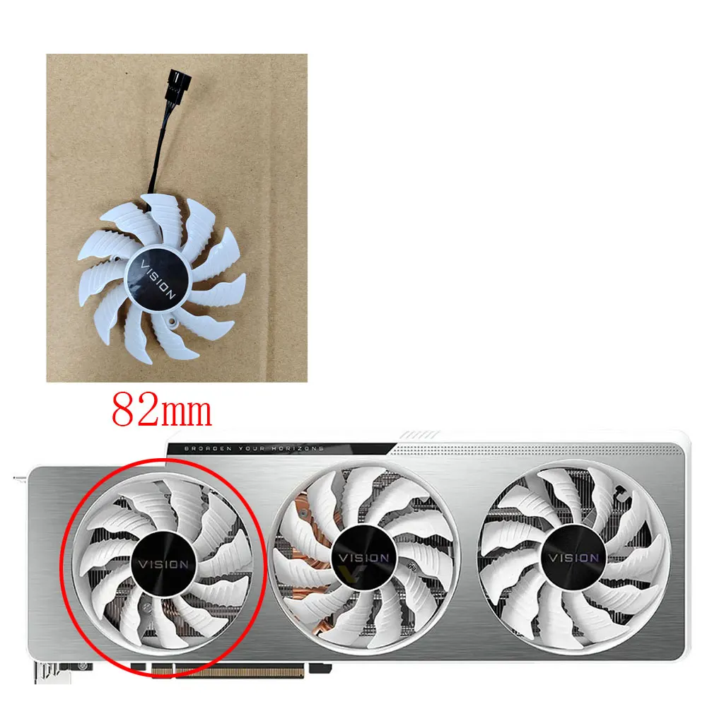 New87/82mm 4pin T129215SU GIGABYTE RTX3070ti GPU Fan For RTX3070ti 3080 3080ti 3090 VISION OC Graphics Card Replacement Fan