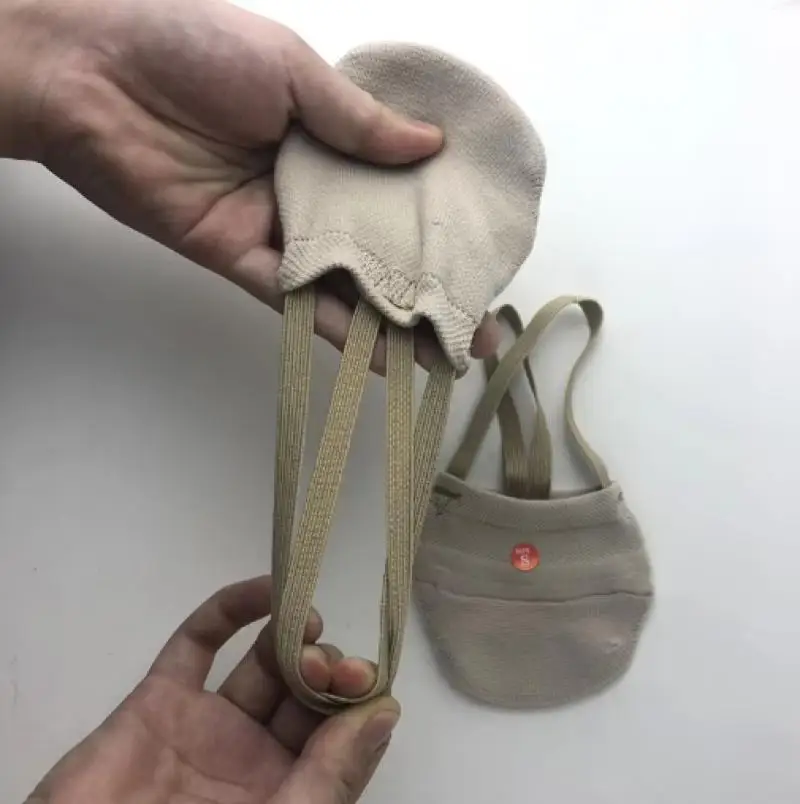 1/5/10 أزواج من أحذية الجمباز الإيقاعي، نصف جوارب محبوكة ناعمة مرنة، أحذية نعل ناعمة للمنافسة المهنية، حذاء رقص رياضي فني #6