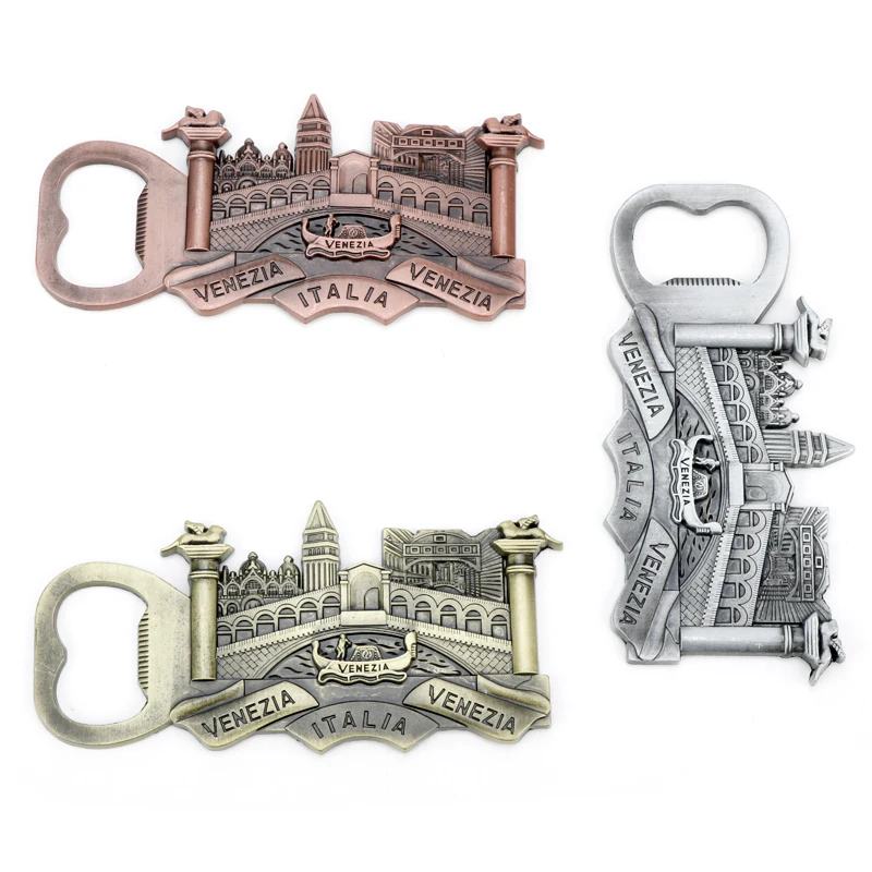 Creative Venice Architecture three-Dimensional Pattern Beer Bottle Opener Multi-functional Metal Alloy Key Accessory Jewelry Gif