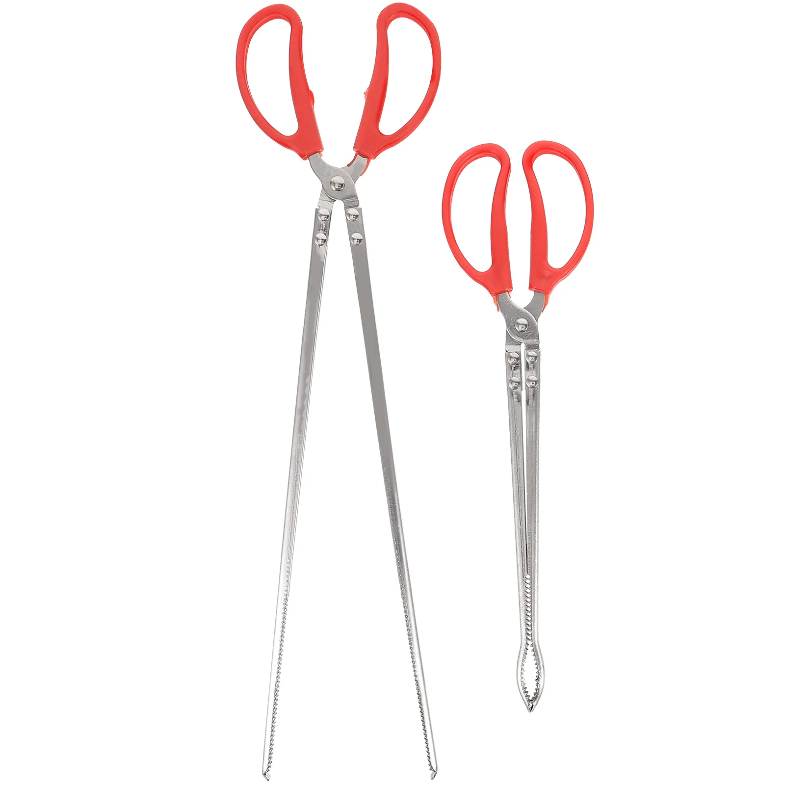 

2 pcs Crab Tongs Anti-slip 38cm Bent 52cm Straight Sea Fishing Tools Outdoor Fish Catching Tong Trash Picker