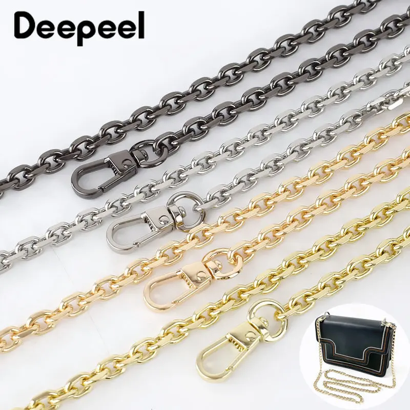 

60-120cm Metal Bags Chain Strap for Shoulder Crossbody Replacement Chains Handbag Handles DIY Handmade Hardware Bag Accessories