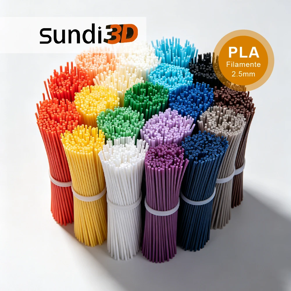 

SUNDI® 10 Colors 310PCS PCL 3D Pen Filament 2.5mm 15cm Refills Compatible with 3Doodler Start for 3D Drawing DIY