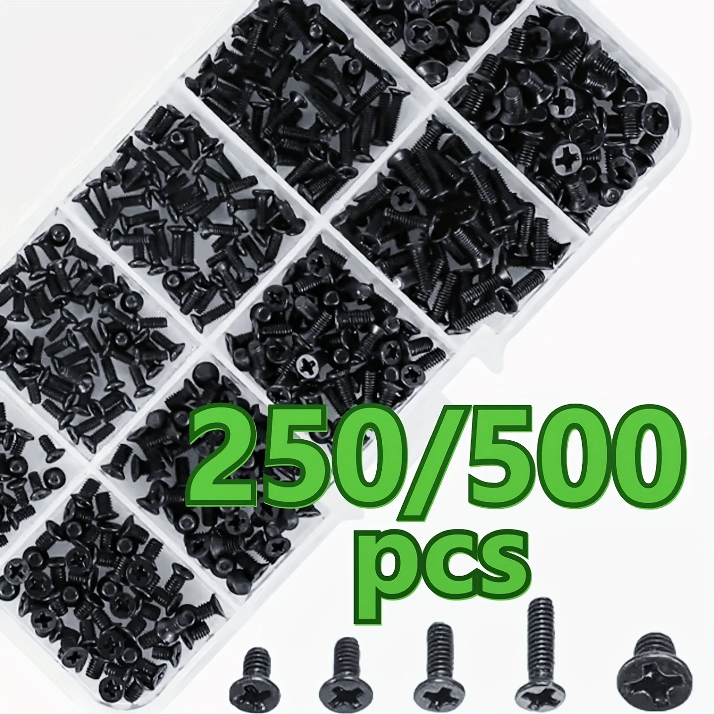 250-500 pieces M2 M2.5 M3 screw flat head screw notebook computer laptop screw assembly suitable for small computer screws