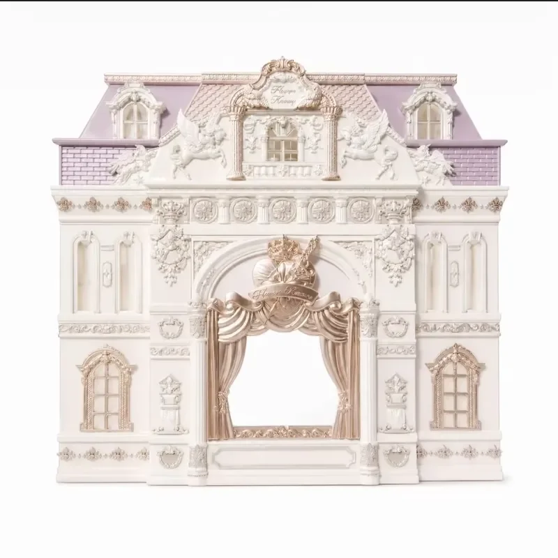 for Flower Knows Knight Unicorn Storage Box Desktop Jewelry Display Case Cosmetic Organizer Showcase Empty Box No Makeup