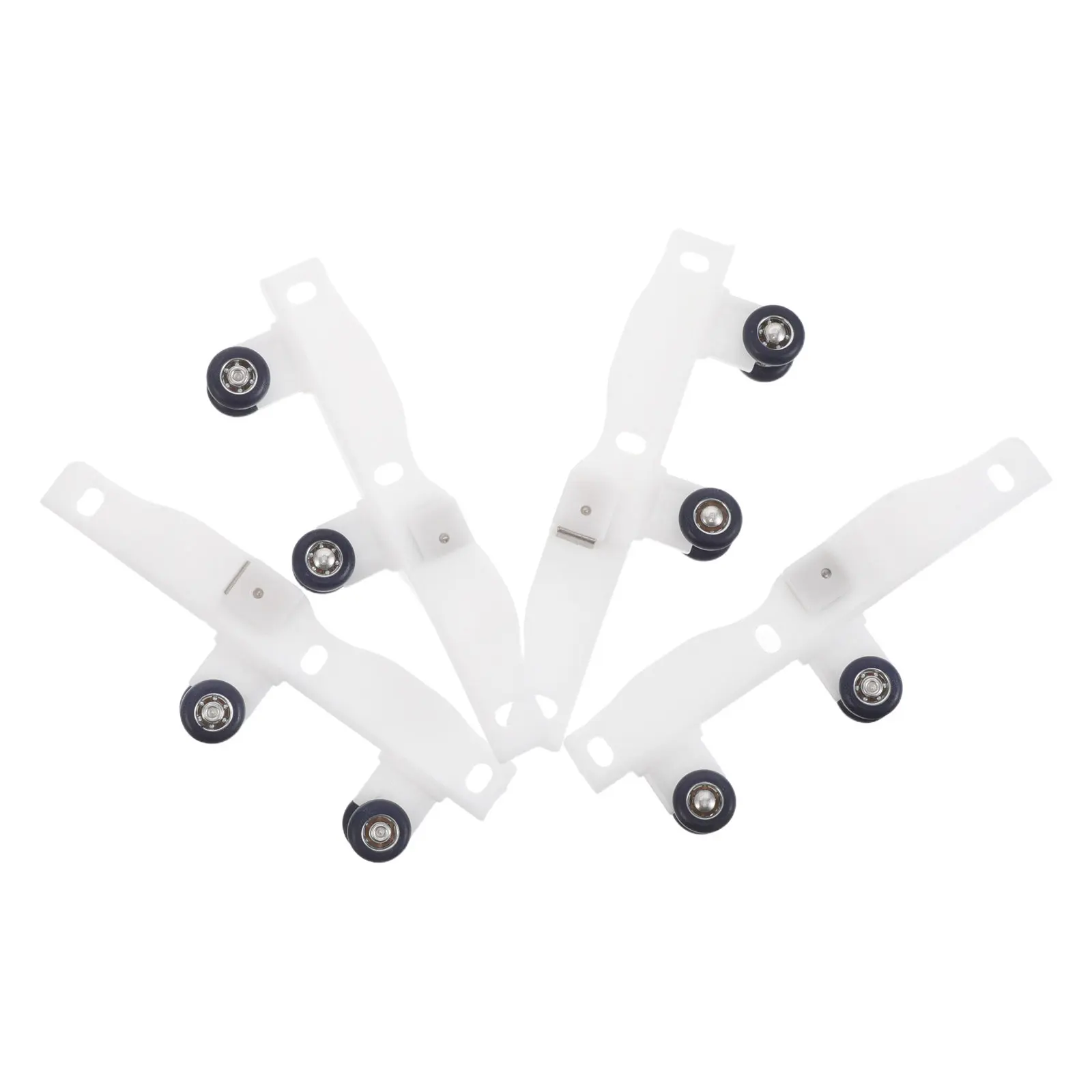 2Pairs Curtain Pulley Inserts Magnetic Closure Bearing Wheel Accessories for Smooth Silent Curtain Track Sliding Bedroom Living