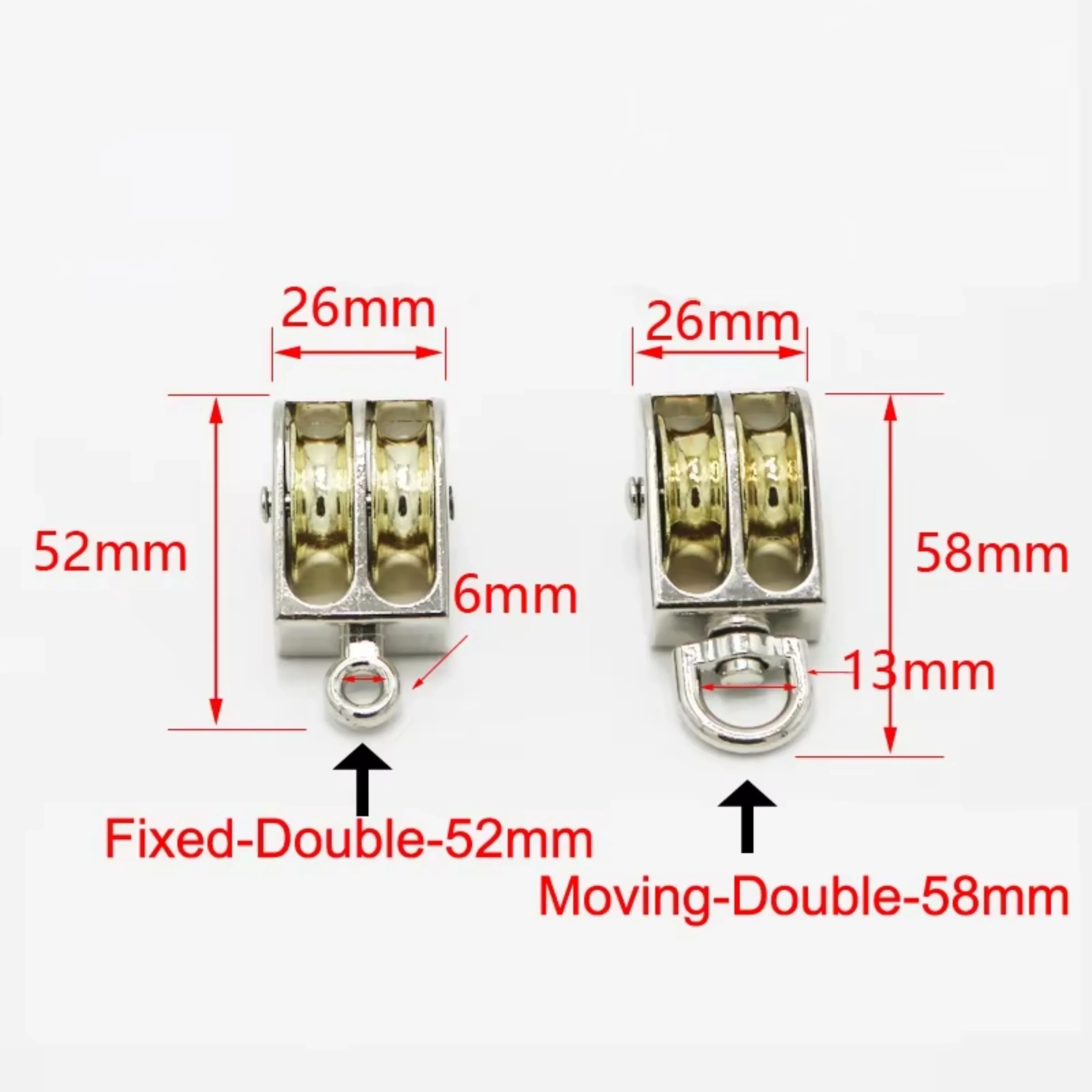 Stainless Steel   Boat Marine Pulley Fishing Net Guide Pulley Greenhouse Rope Sliding Pulley for Rope Lifting System