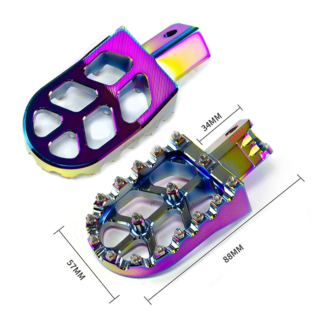 Motorcycle CNC FootRest Footpegs Foot Pegs Pedals Off-Road Pedal Poses Feet For Honda CR CRFf 125 250 500 230 450R Ktm Accessory