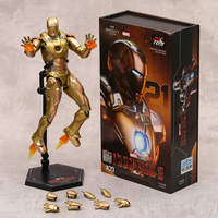 ZD Original Iron Man Mark XXI MK21 Avengers Tony Stark 7 Inches Action Figure with Accessories Model Toy