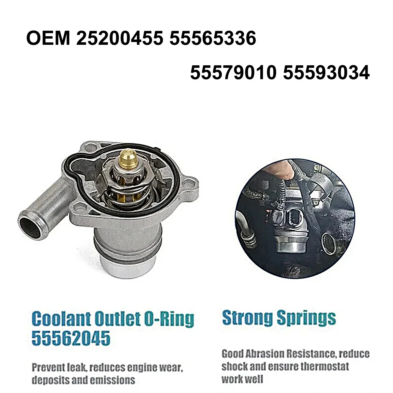 

Aluminum Coolant Thermostat Housing Assembly for Chevy Cruze 1.4L Buick Encore Opel Cascada Car Accessories 55593034 55565336