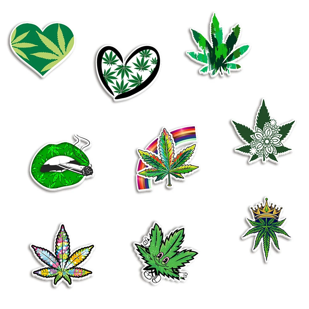 Weed Leaf Resin Planar Transparent Glitter Acrylic Flatback for Badge Hair Bow Keychain Decoration