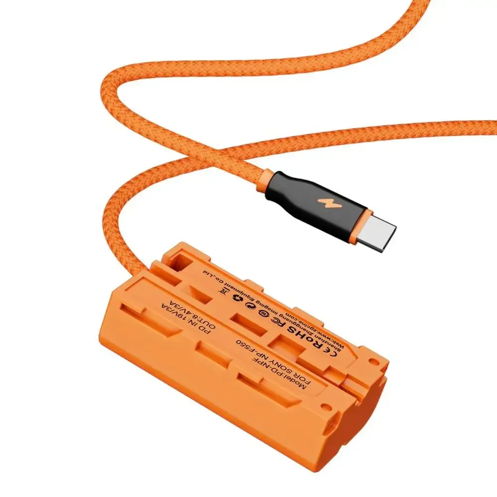 

ZGCINE PD-BMD USB-C PD — кабель для манекена батареи NPF (плетеный провод)