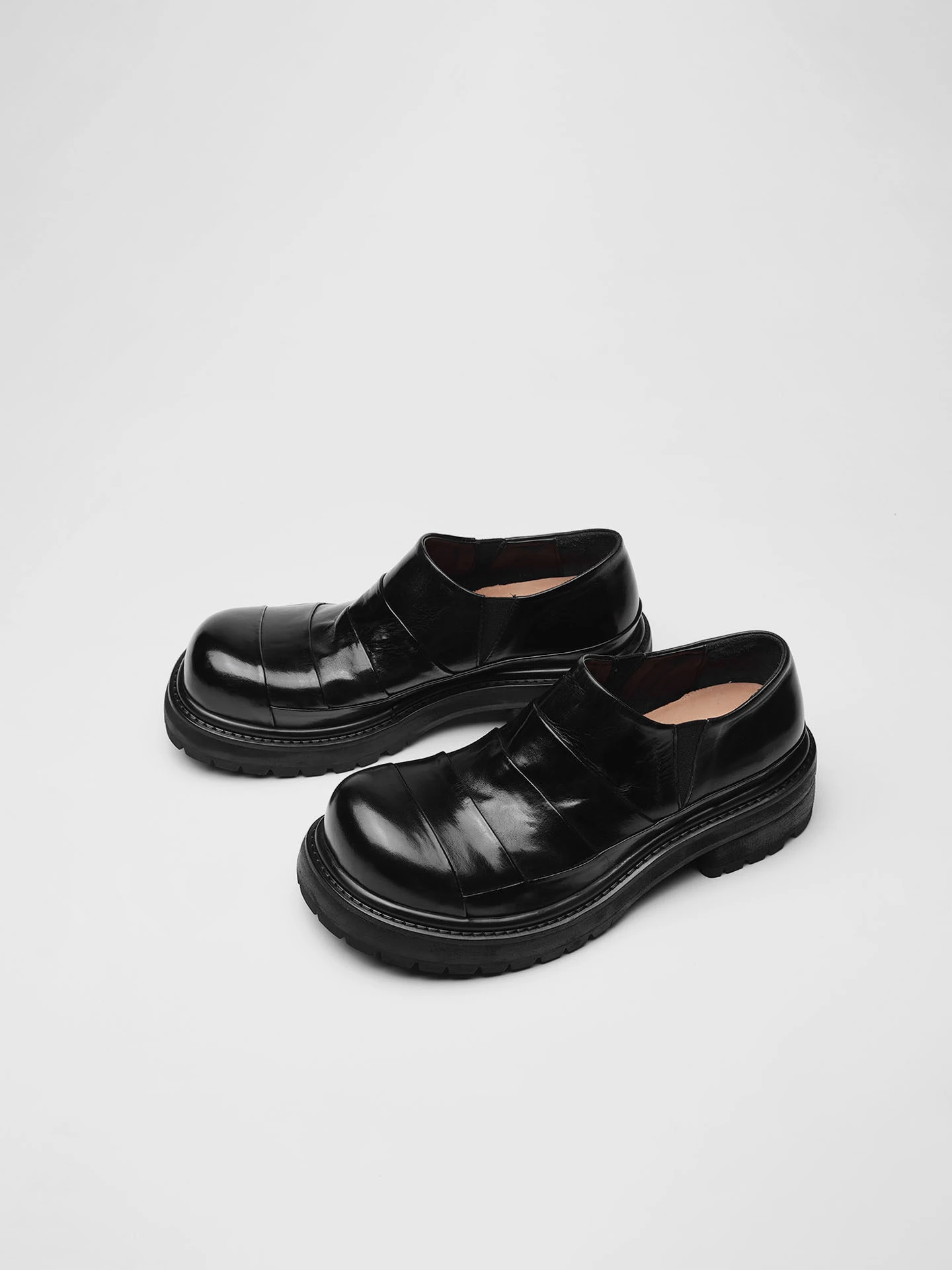 English Style  Shoes Men's Fashion Thick Bottom Heightening Black Formal Business Commuter Casual Leather Shoes