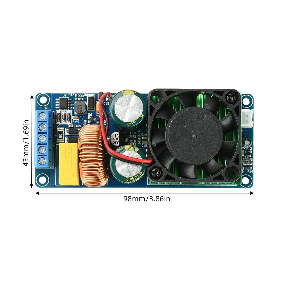 IRS2092S 500W Mono Amplifier Board High Power Digital Audio Amp Module with Durable Design for Professional Audio Systems