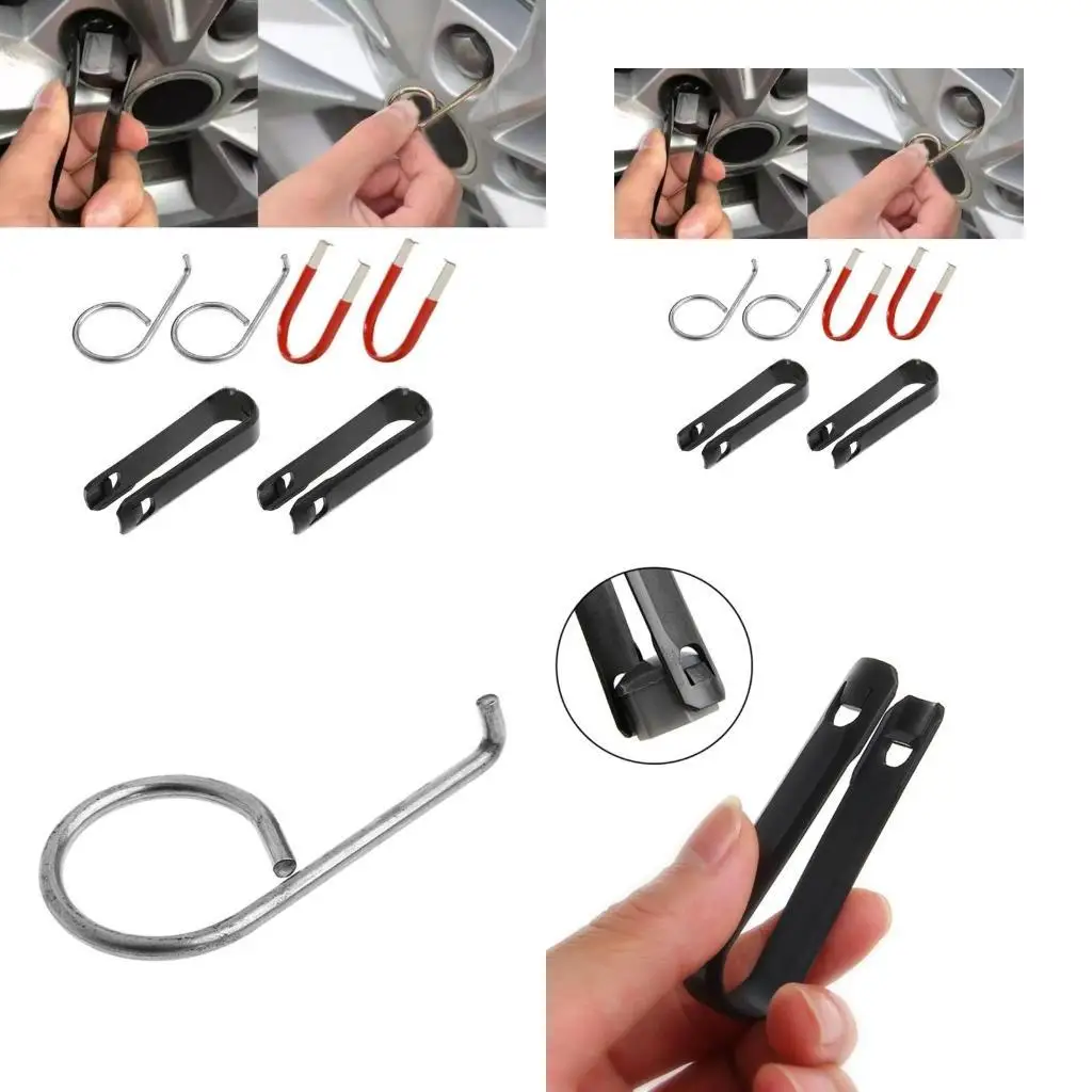 

31BC 6 Pack Wheel Lug Bolt Nut Center Cover Caps Puller Extractor Removal ToolsTime Saving For Car Dismantle Auto Maintenance